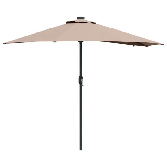 42003262 2 Parasol de Grădină Gri taupe 294 x 150 x 223 cm țesătură 42003262 2