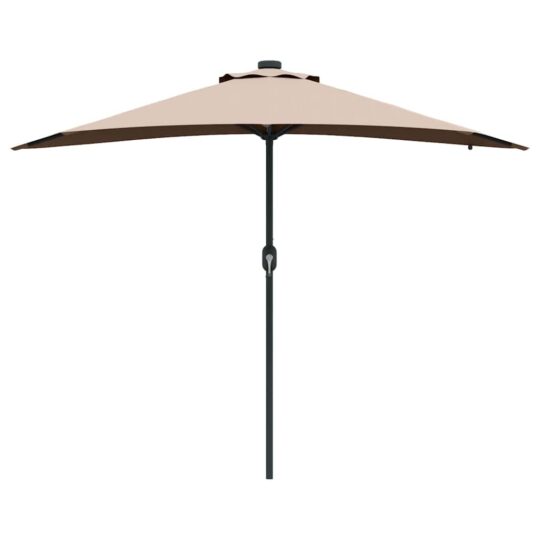 42003262 5 Parasol de Grădină Gri taupe 294 x 150 x 223 cm țesătură 42003262 5