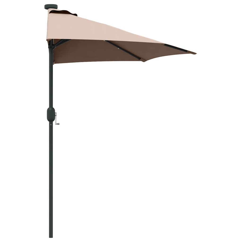42003262 6 Parasol de Grădină Gri taupe 294 x 150 x 223 cm țesătură Parasol de Grădină Gri taupe 294 x 150 x 223 cm țesătură - imagine 6
