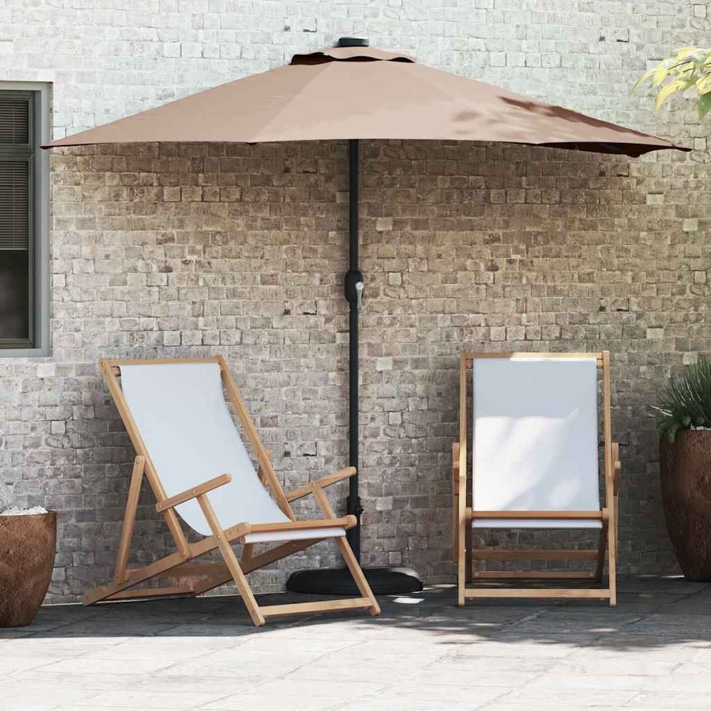42003270 1 Parasol de Grădină Gri taupe 294 x 150 x 224 cm țesătură Parasol de Grădină Gri taupe 294 x 150 x 224 cm țesătură