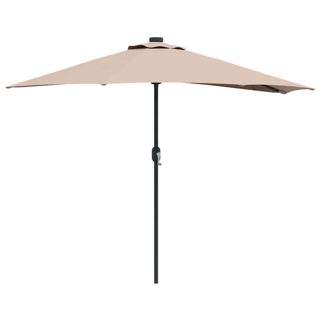 42003270 2 Parasol de Grădină Gri taupe 294 x 150 x 224 cm țesătură Parasol de Grădină Gri taupe 294 x 150 x 224 cm țesătură - imagine 2