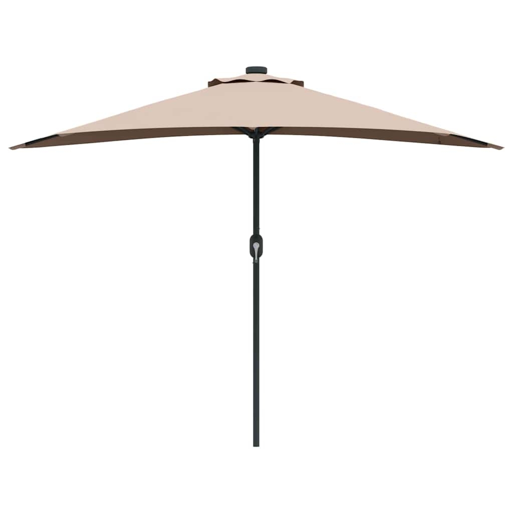42003270 5 Parasol de Grădină Gri taupe 294 x 150 x 224 cm țesătură Parasol de Grădină Gri taupe 294 x 150 x 224 cm țesătură - imagine 5