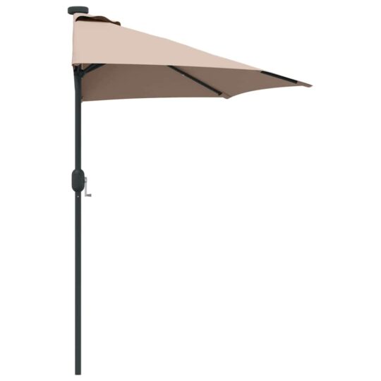 42003270 6 Parasol de Grădină Gri taupe 294 x 150 x 224 cm țesătură 42003270 6