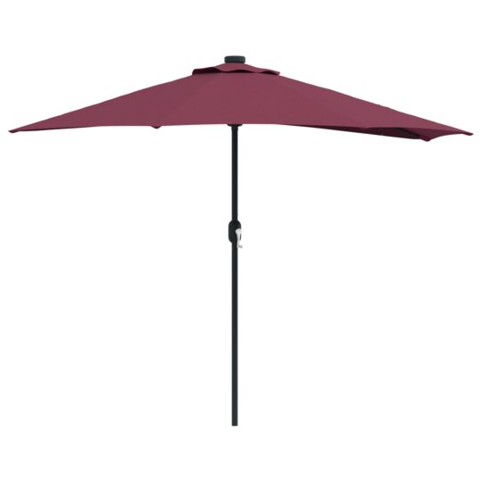 Alternative view of Parasol de Grădină Roșu bordo 294 x 150 x 224 cm țesătură
