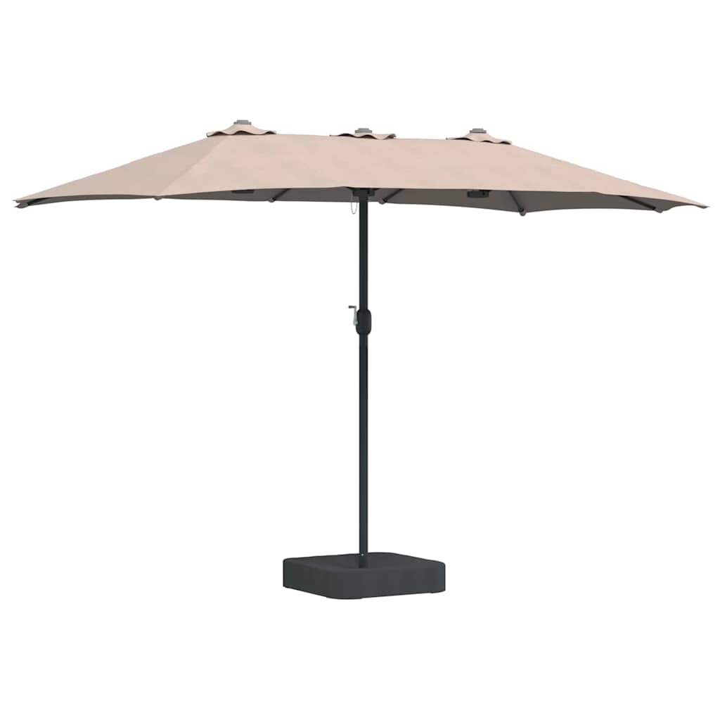 42003278 2 Parasol de Grădină Gri taupe 385 x 209 x 244 cm țesătură Parasol de Grădină Gri taupe 385 x 209 x 244 cm țesătură - imagine 2