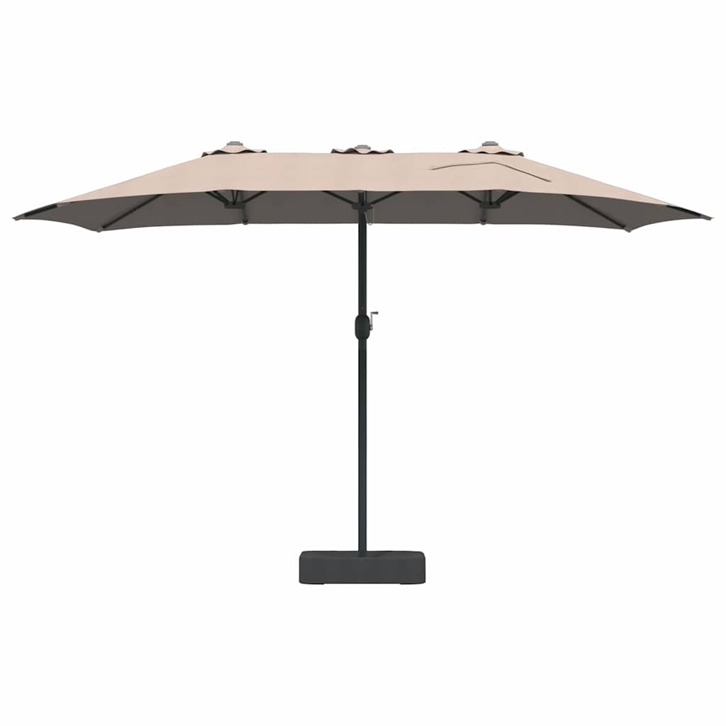 42003278 4 Parasol de Grădină Gri taupe 385 x 209 x 244 cm țesătură Parasol de Grădină Gri taupe 385 x 209 x 244 cm țesătură - imagine 4