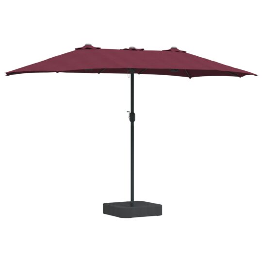 Alternative view of Parasol de Grădină Roșu bordo 385 x 209 x 244 cm țesătură