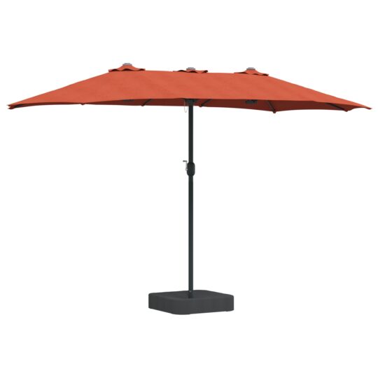 Alternative view of Parasol de Grădină Terracota 385 x 209 x 244 cm țesătură