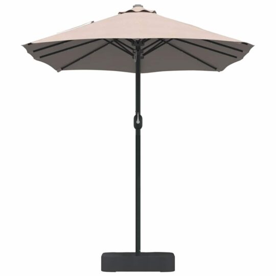 42003286 5 Parasol de Grădină Gri taupe 385 x 209 x 244 cm țesătură 42003286 5