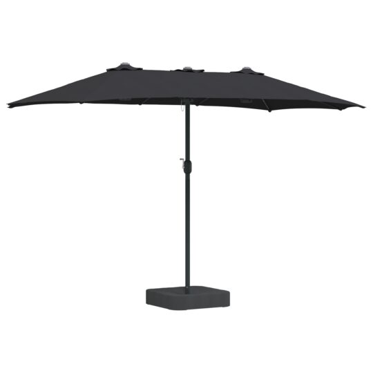 Alternative view of Parasol de Grădină Negru 385 x 209 x 244 cm țesătură