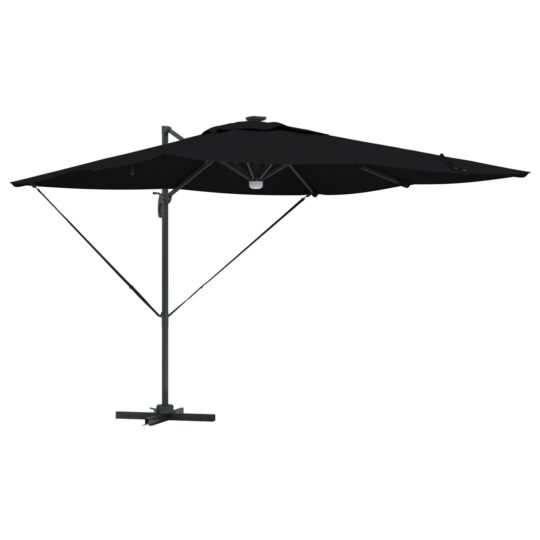 Alternative view of Parasol Roma Negru 286 x 285 x 270 cm Aluminiu și poliester