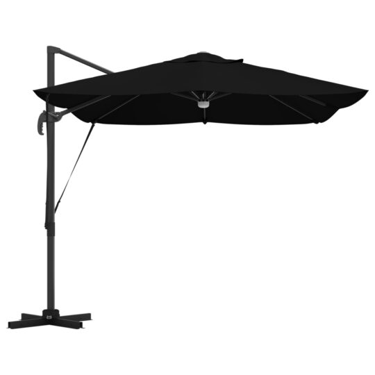 42003363 6 Parasol Roma cu Picior Încărcat Negru și negru 42003363 6