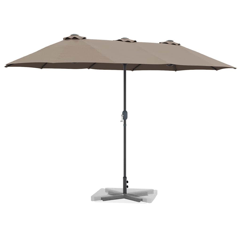 42003370 3 Parasol de Grădină Gri taupe 380 x 196 x 235 cm Parasol de Grădină Gri taupe 380 x 196 x 235 cm - imagine 3