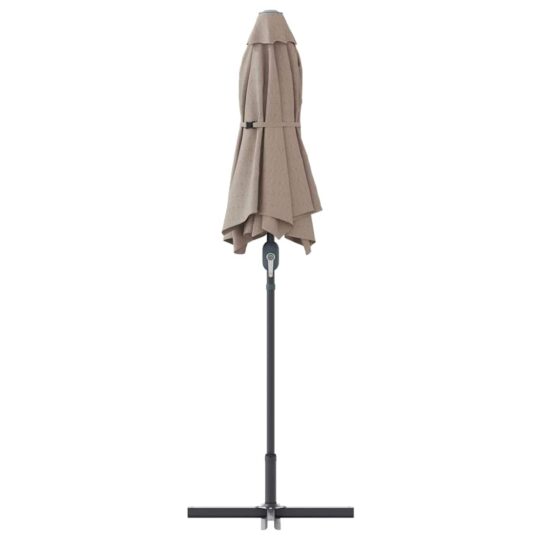 42003370 7 Parasol de Grădină Gri taupe 380 x 196 x 235 cm 42003370 7