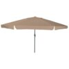 42003639 1 Umbrelă de grădină, ø395x245 cm, taupe 42003639 1