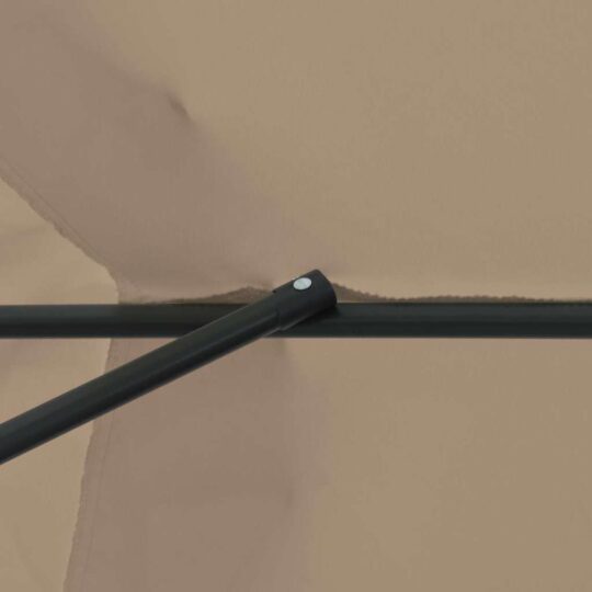42003639 6 Umbrelă de grădină, ø395x245 cm, taupe 42003639 6