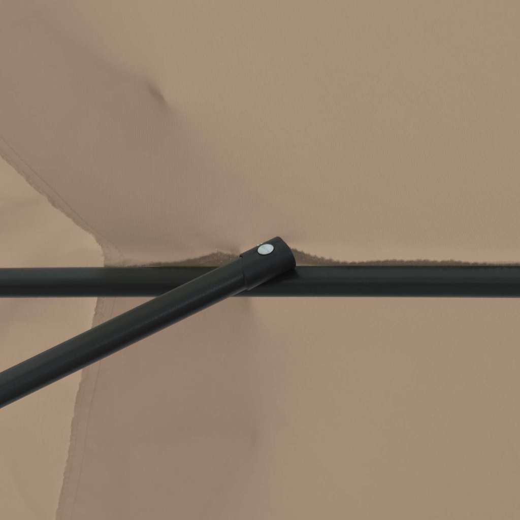 42003639 6 Umbrelă de grădină, ø395x245 cm, taupe Umbrelă de grădină, ø395x245 cm, taupe - imagine 6