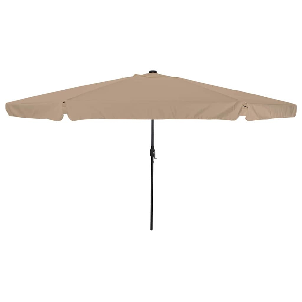 42003647 1 Umbrelă de grădină cu LED-uri, ø395x245 cm, taupe Umbrelă de grădină cu LED-uri, ø395x245 cm, taupe