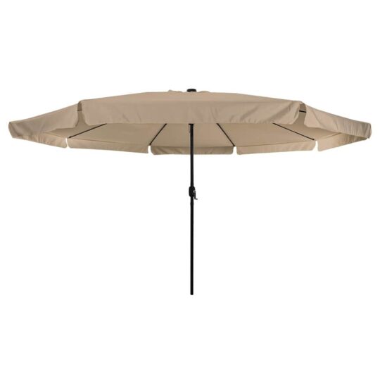 42003647 4 Umbrelă de grădină cu LED-uri, ø395x245 cm, taupe 42003647 4
