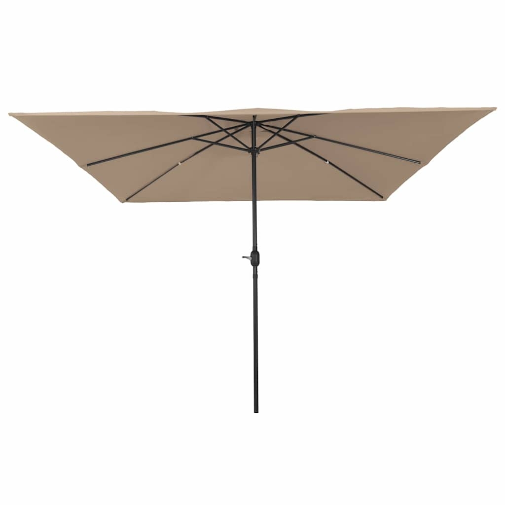 42003655 2 Umbrelă de grădină pătrată, 295x245 cm, taupe Umbrelă de grădină pătrată, 295x245 cm, taupe - imagine 2
