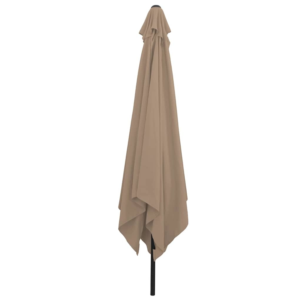 42003655 3 Umbrelă de grădină pătrată, 295x245 cm, taupe Umbrelă de grădină pătrată, 295x245 cm, taupe - imagine 3