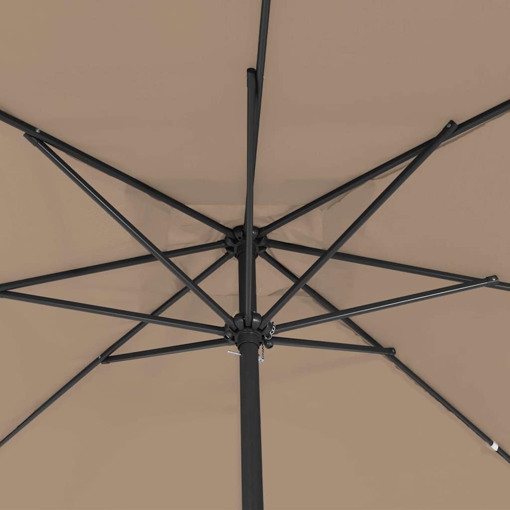 42003655 4 Umbrelă de grădină pătrată, 295x245 cm, taupe Umbrelă de grădină pătrată, 295x245 cm, taupe - imagine 4