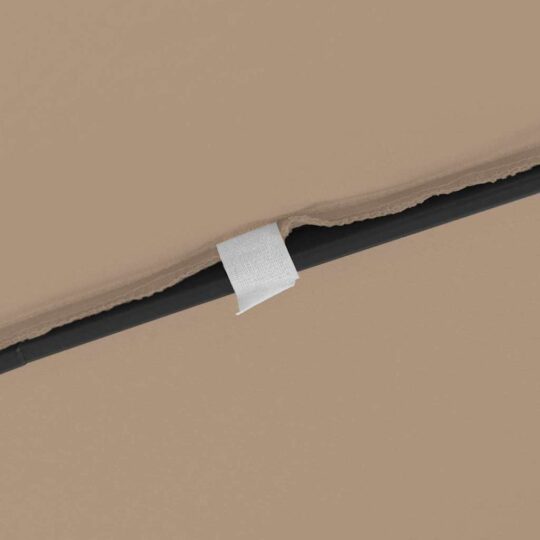 42003655 6 Umbrelă de grădină pătrată, 295x245 cm, taupe 42003655 6