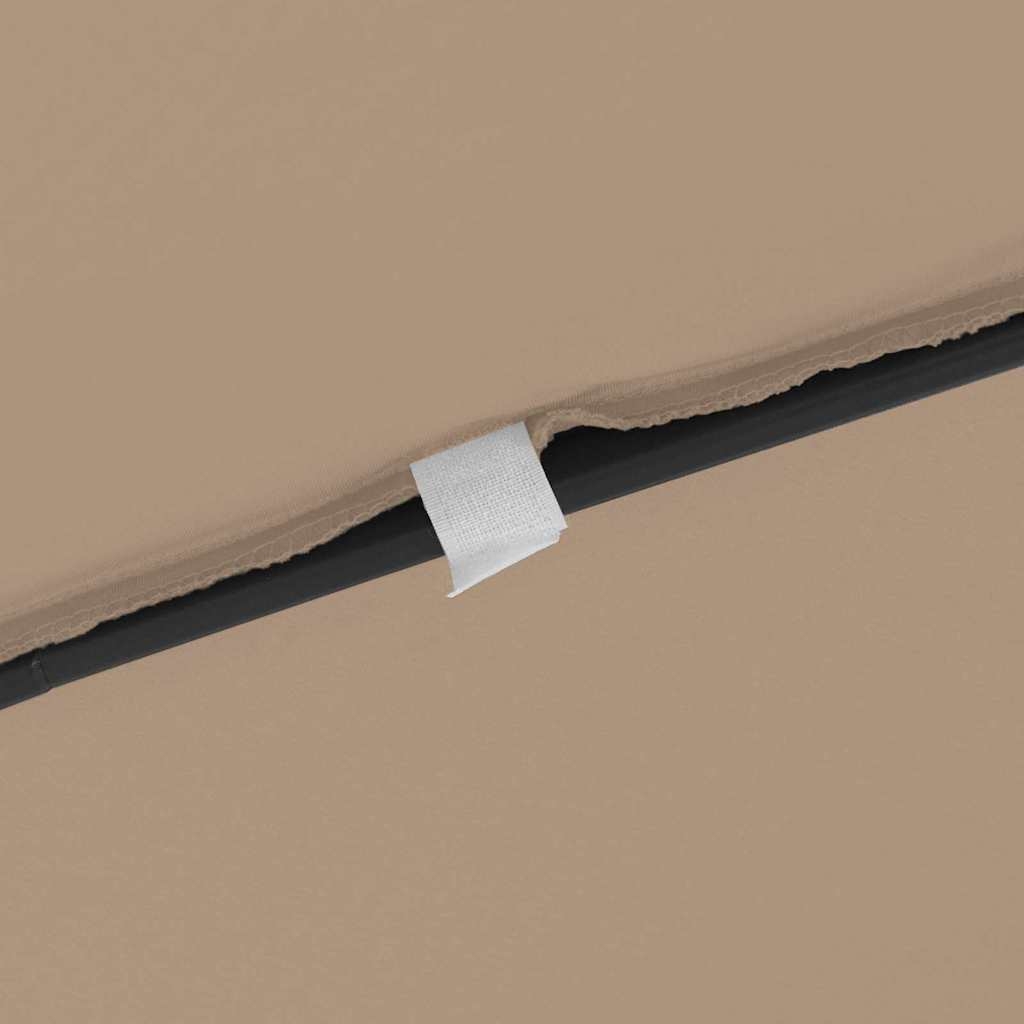 42003655 6 Umbrelă de grădină pătrată, 295x245 cm, taupe Umbrelă de grădină pătrată, 295x245 cm, taupe - imagine 6