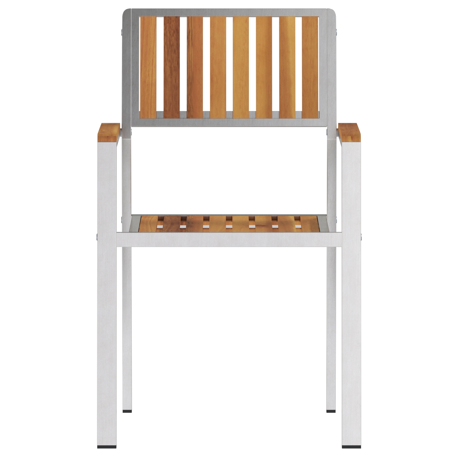 42006202 5 Scaun pentru Grădină 4 pcs Maro Lemn masiv de acacia Scaun pentru Grădină 4 pcs Maro Lemn masiv de acacia - imagine 5