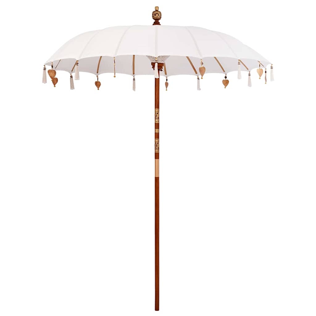 42006450 1 Parasol Balinez Crem (180-190) x 260 cm Bumbac și lemn masiv Parasol Balinez Crem (180-190) x 260 cm Bumbac și lemn masiv