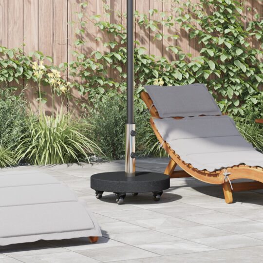 Bază pentru umbrelă Negru 45 x 45 x 45 cm Granit