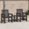 42006605 1 Scaun de dining pentru grădină. 2 pcs Negru 65.5 x 59 x 88cm 42006605 1
