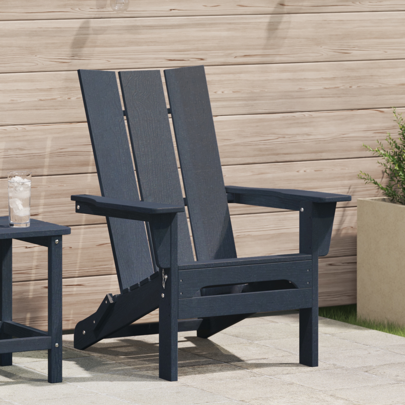 42006618 1 Scaun pliabil Adirondack Bleumarin 74.5 x 80.5 x 90 cm Plastic Scaun pliabil Adirondack Bleumarin 74.5 x 80.5 x 90 cm Plastic