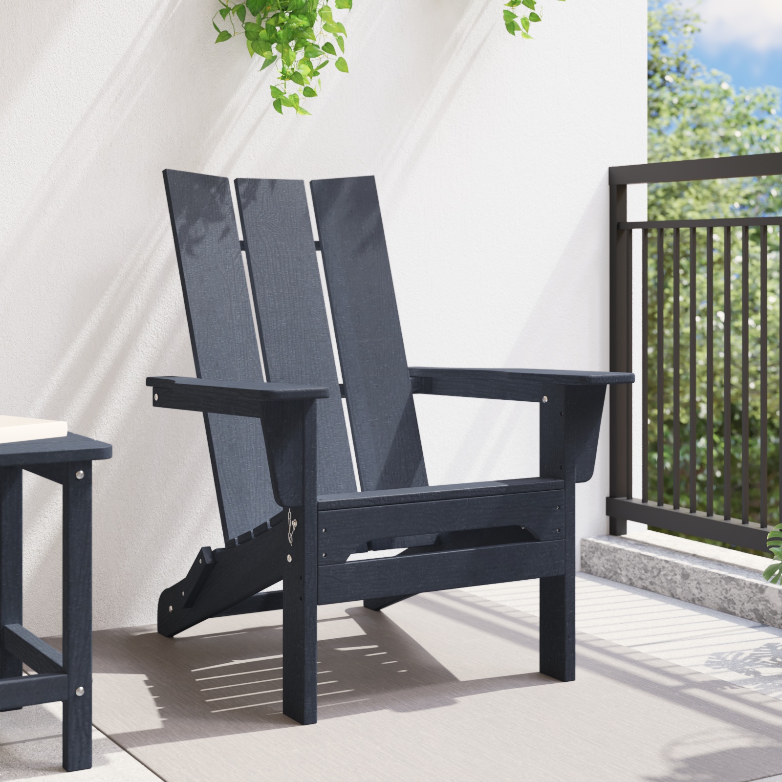 42006618 3 Scaun pliabil Adirondack Bleumarin 74.5 x 80.5 x 90 cm Plastic Scaun pliabil Adirondack Bleumarin 74.5 x 80.5 x 90 cm Plastic - imagine 3