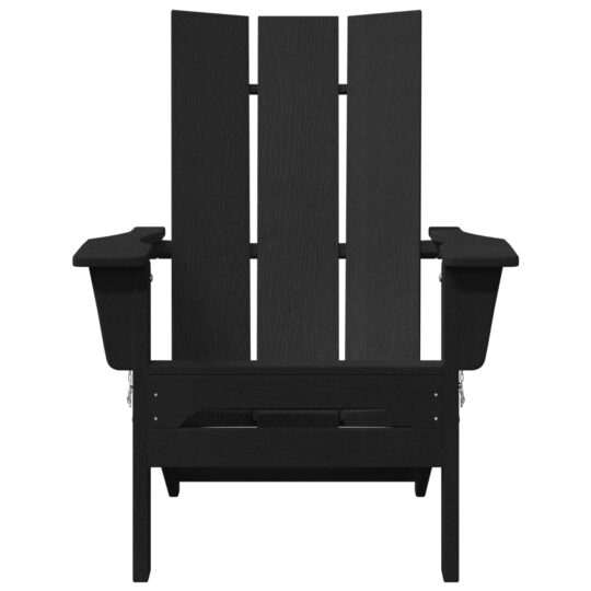 42006619 4 Scaun pliabil Adirondack Negru 74.5 x 80.5 x 90 cm HDPE 42006619 4
