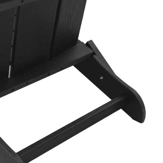 42006619 9 Scaun pliabil Adirondack Negru 74.5 x 80.5 x 90 cm HDPE 42006619 9