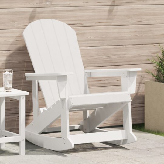 Scaun rocking Adirondack Alb 73.5 x 92 x 90cm Plastic