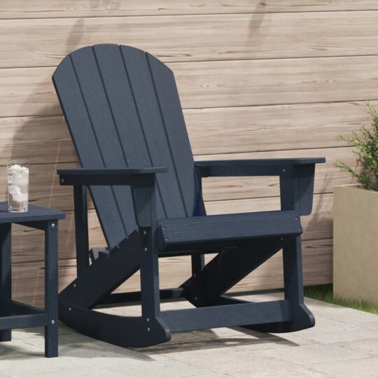 Scaun rocking Adirondack Bleumarin 73.5 x 92 x 90cm Plastic