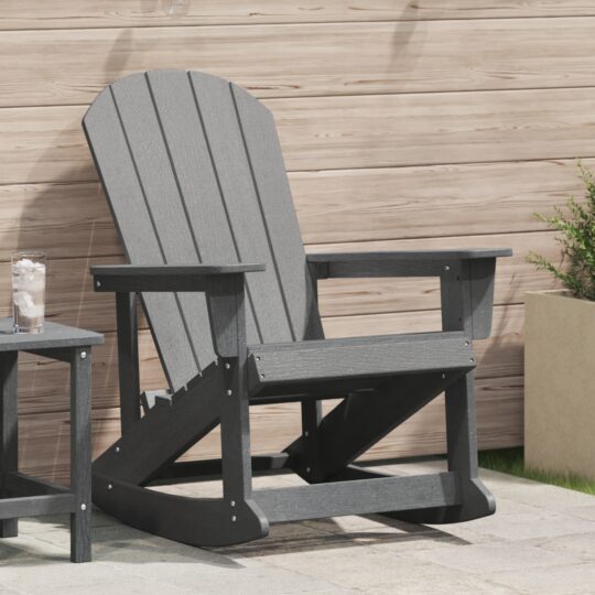 Scaun rocking Adirondack Gri deschis 73.5 x 92 x 90cm Plastic