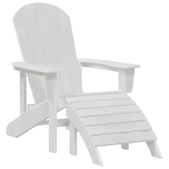 Alternative view of Scaun Adirondack Alb 74 x 82 x 92cm HDPE
