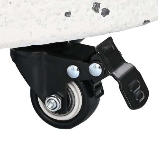 42007322 10 Bază pentru umbrelă Alb și negru 45 x 45 x 40 cm Beton și metal 42007322 10