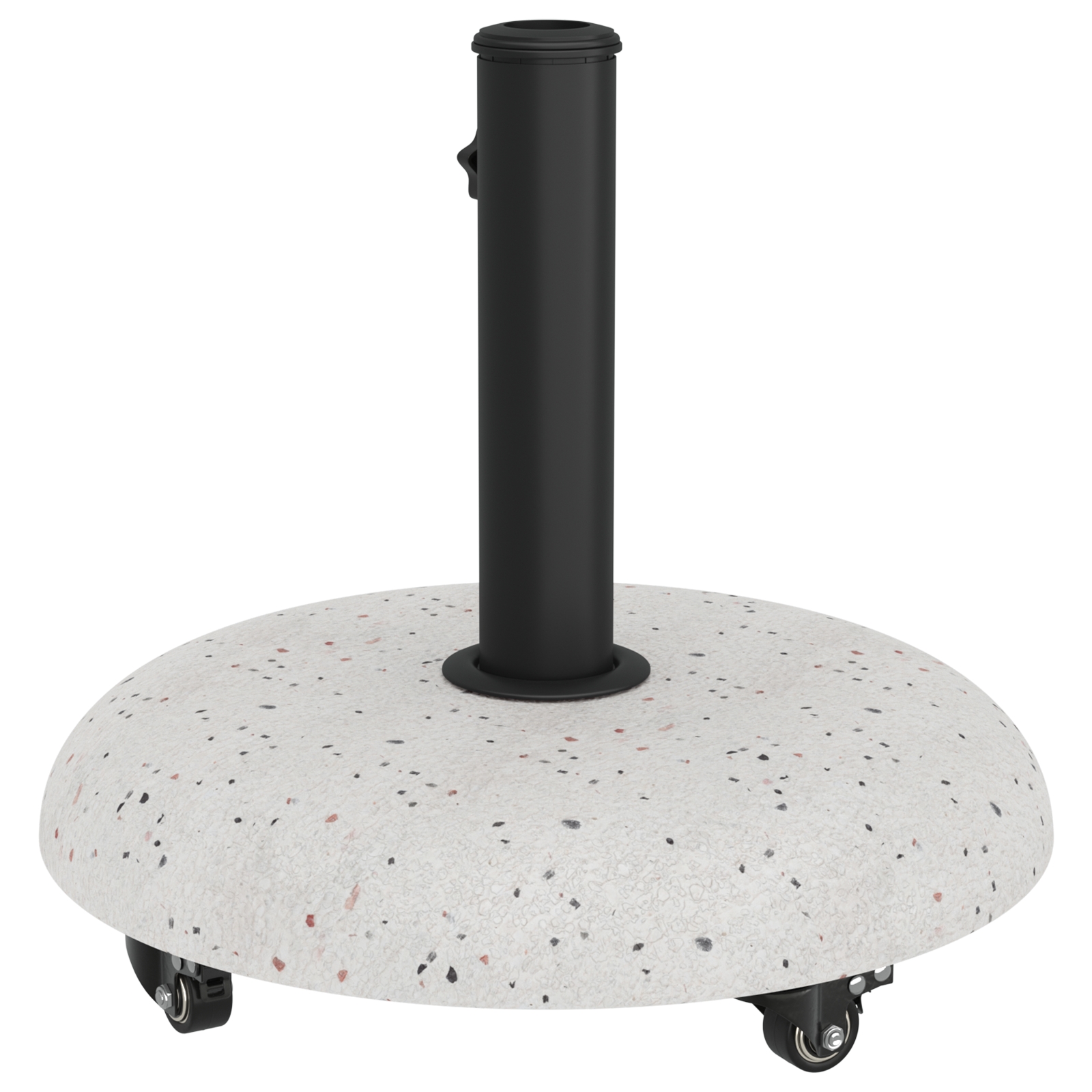 42007322 7 Bază pentru umbrelă Alb și negru 45 x 45 x 40 cm Beton și metal Bază pentru umbrelă Alb și negru 45 x 45 x 40 cm Beton și metal - imagine 7