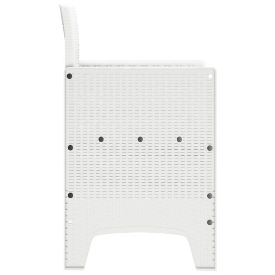 847478 7 Scaun pentru Grădină 4 pcs Alb Dimensiune: 53 x 49 x 85 cm PP 847478 7