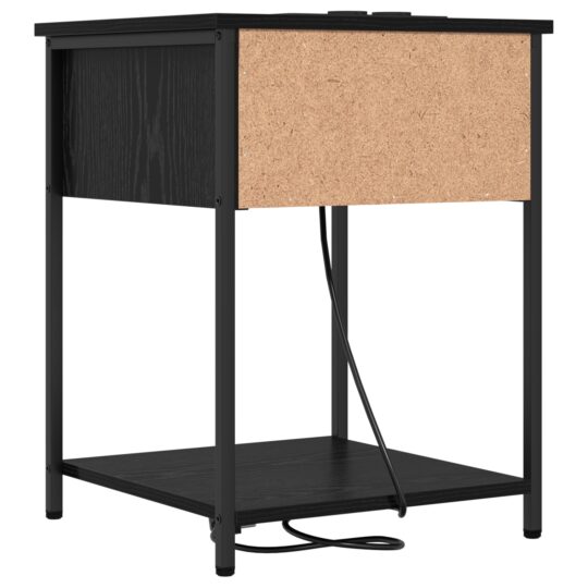 859420 8 Dulap de noapte Stejar negru 42 x 41 x 56 cm Lemn compozit 859420 8