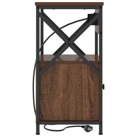 859499 8 Dulap de noapte 2 pcs Stejar brun 40 x 31 x 60 cm Lemn compozit 859499 8