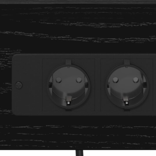 859516 9 Cabinet de noptiere cu stație de încărcare 2 pcs Stejar negru 859516 9