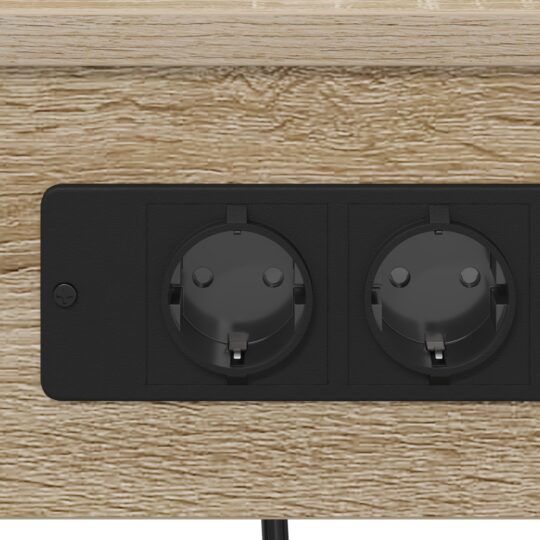 859518 9 Cabinet de noptiere cu stație de încărcare 2 pcs Stejar sonoma 859518 9