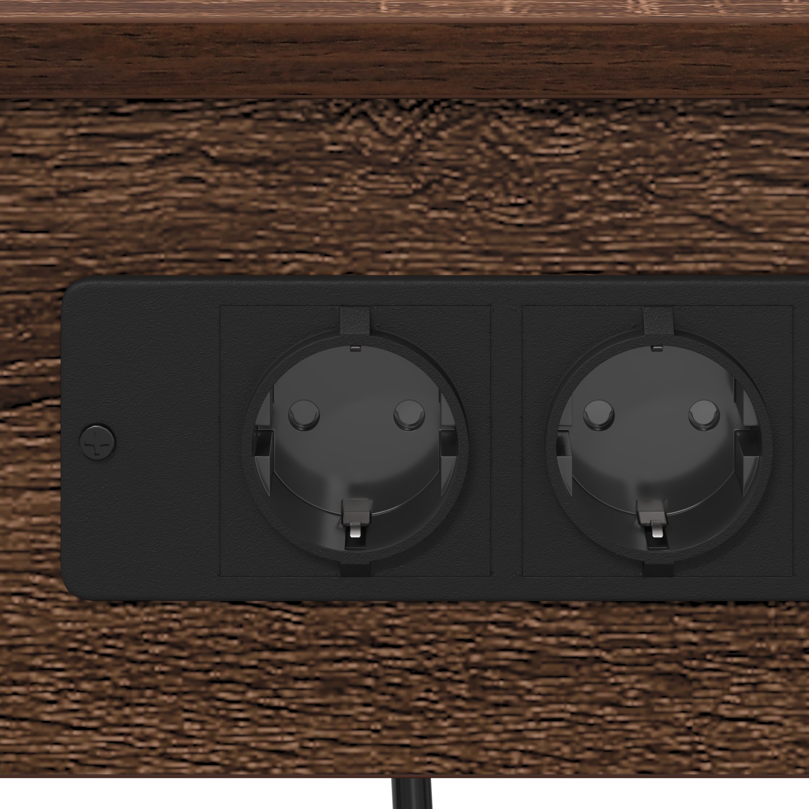 859524 9 Cabinet de noptiere cu stație de încărcare 2 pcs Stejar brun Cabinet de noptiere cu stație de încărcare 2 pcs Stejar brun - imagine 9