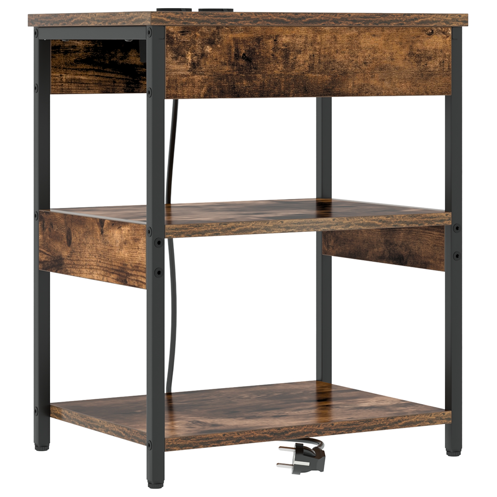 859540 5 Dulap de noapte 2 pcs Stejar afumat Lemn compozit Dulap de noapte 2 pcs Stejar afumat Lemn compozit - imagine 5