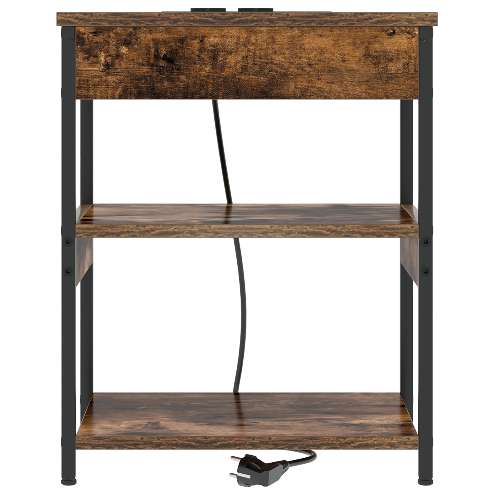 859540 6 Dulap de noapte 2 pcs Stejar afumat Lemn compozit Dulap de noapte 2 pcs Stejar afumat Lemn compozit - imagine 6